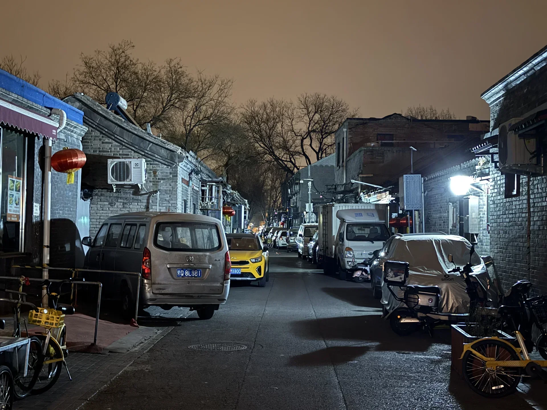 北京胡同夜景