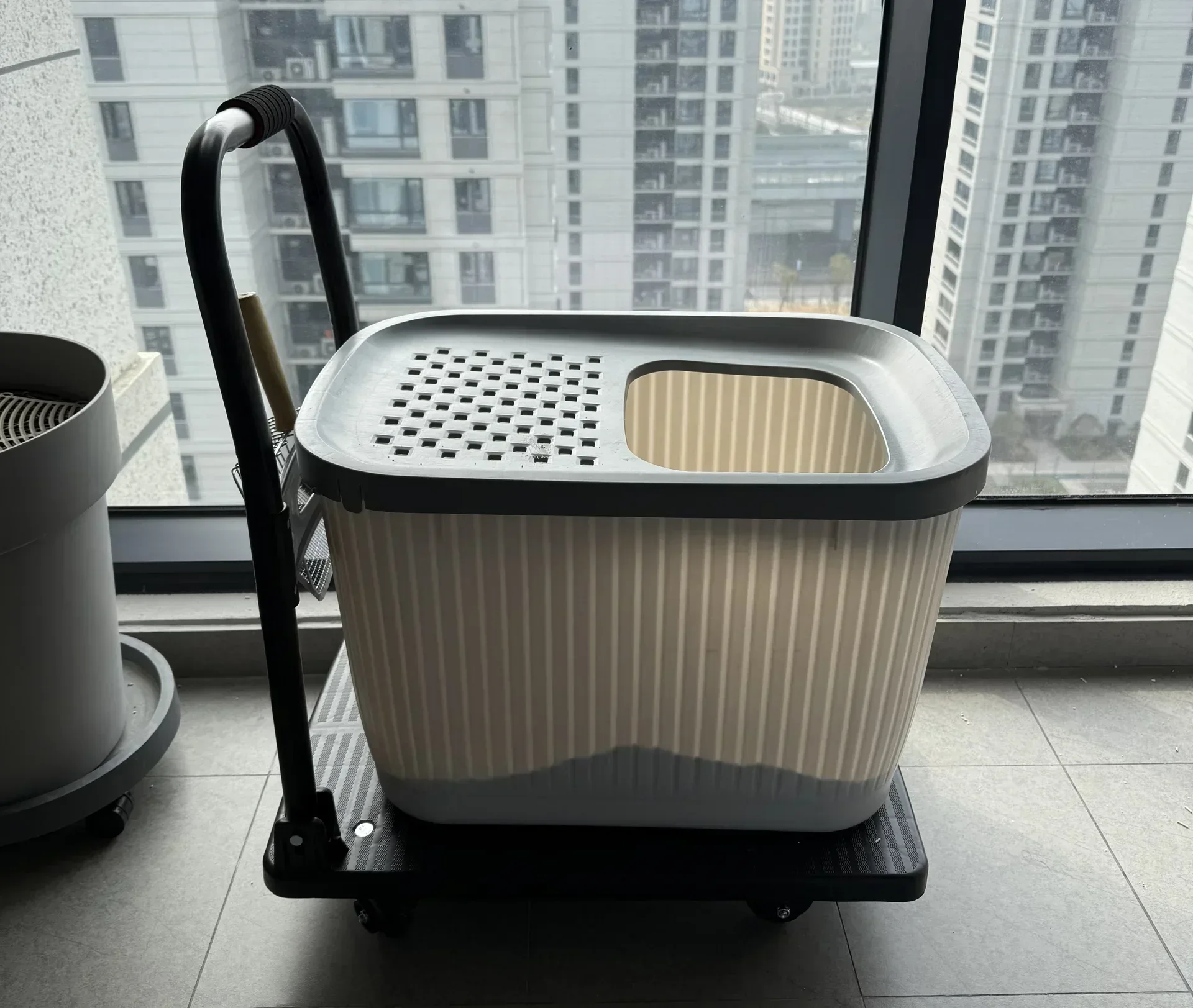 自制移动式猫砂盆