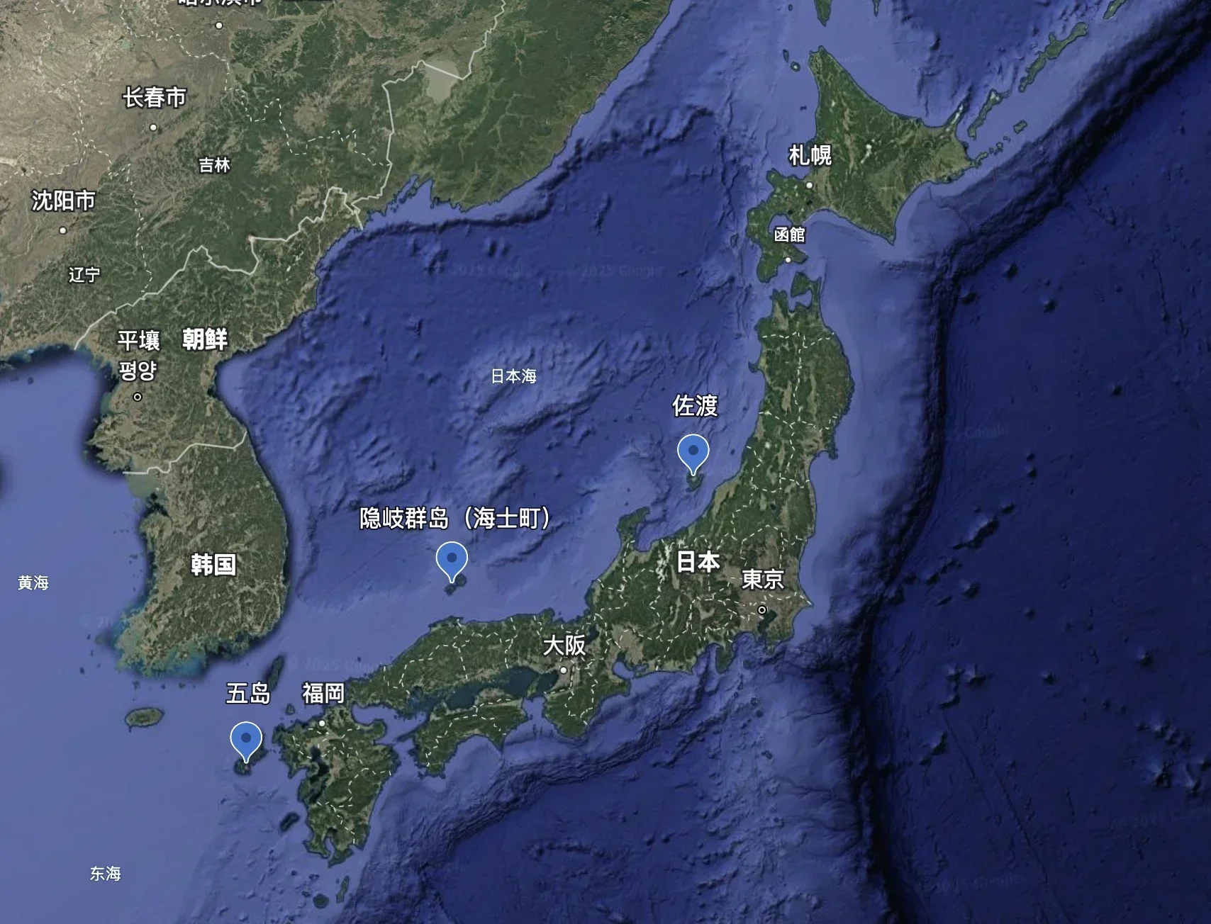 日本离岛地图