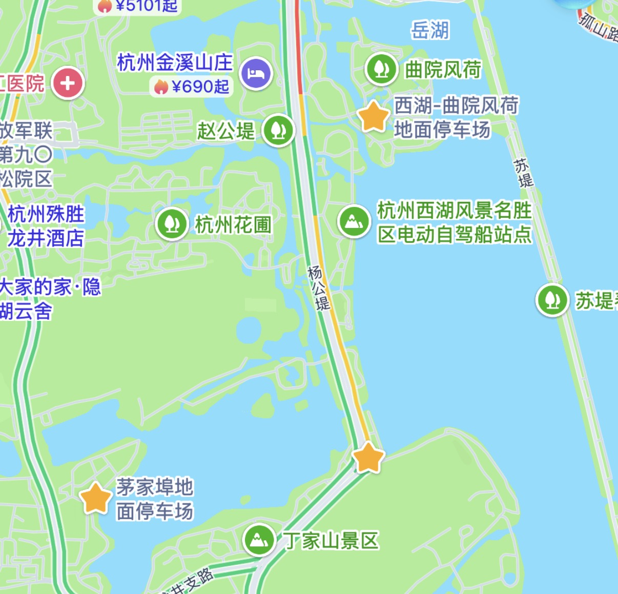 茅家埠停车场位置图