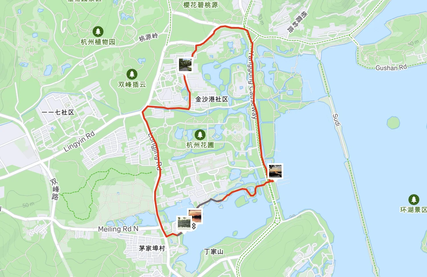 跑步路线地图