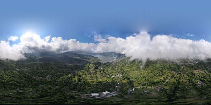 巴厘岛死火山的云海